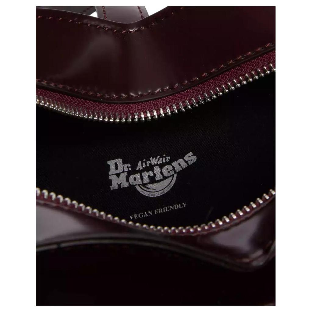 Ny Dr.Martens Lær Hjerteformet Veske, Ryggsekk, Skulderveske, Skulderveske Dame Burgund AD015601
