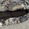 Spring Autumn Women Vintage Print V-neck Denim Patchwork Long Midi Casual Dresses