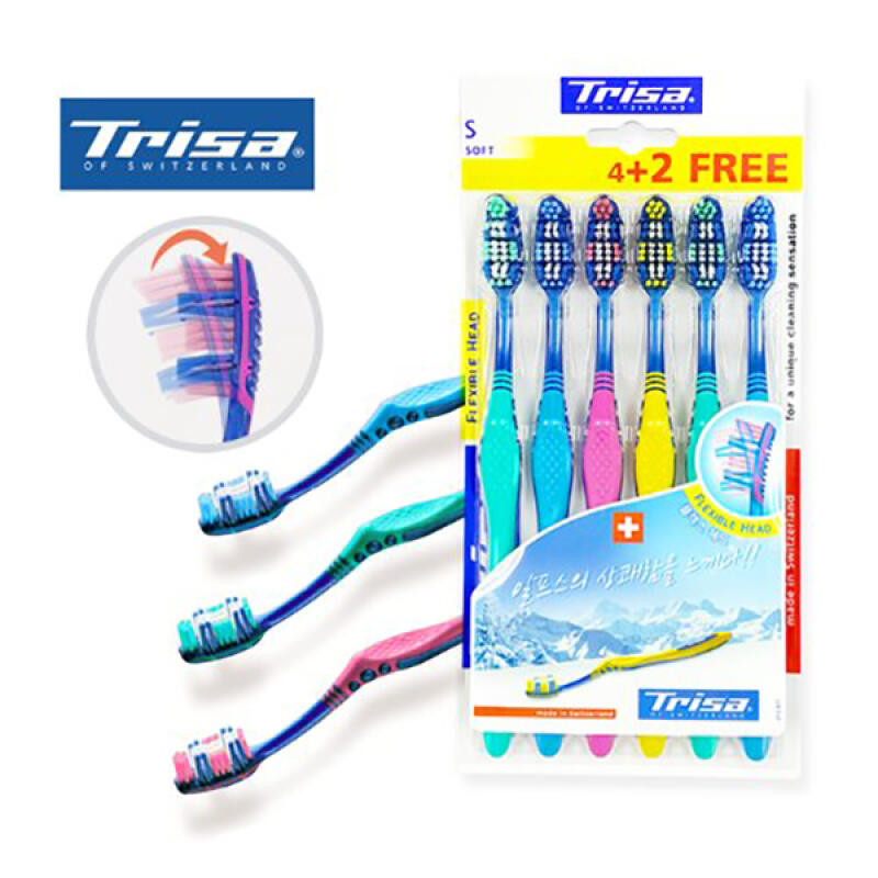 TRISA Flexible Head 3S Toothbrush 6PX2 3698
