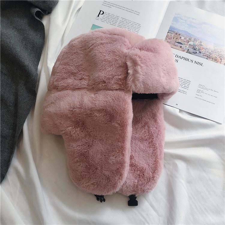 Winter Fluffy Leefeng Hat for Women In Winter Korean Version Northeast Hat for Men In Winter Riding Ears Thickened Windproof and Warm Hat