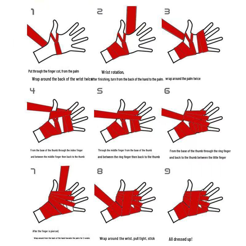 Sweatabsorbent Wrist Sport Hand Wrap Elastic Protective Boxing Bandage