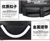 Motorcycle PU Leather Rear Seat Tail Bag Tool Bag Waterproof Carbon Fiber Color