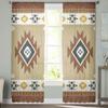 Southwest American Tribal Totem Boho Sheer Curtains Transparent Window Voile Tulle for Bedroom Holiday Decoration