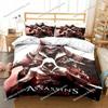 Game A-Assassin S Creed Art Bedding Set Gamer Duvet Cover Set Adult Boys Bedroom Single Double King Size Comforter Quilt Cover