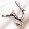 1 Stück-Restaurant Hochzeitsfeier Esstisch De Weihnachten Elch Hirsch Serviettenringe Goldlegierung Serviettenhalter Serviettenringhalter Hotel