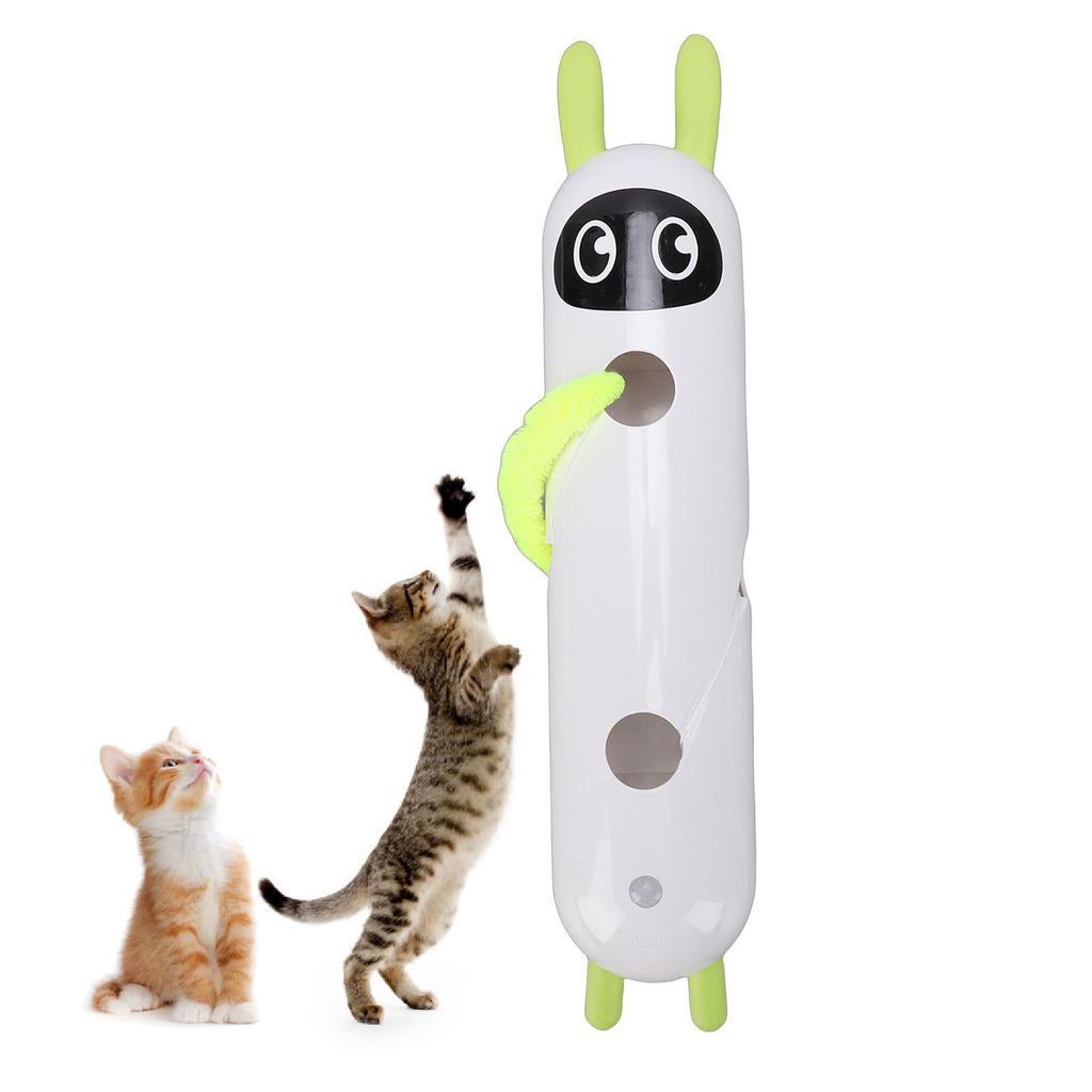   Interactive Cat Toy Smart Sensing Suction Design Automatic   Cat Teaser Toy