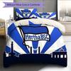 Hertha BSC Berlin Pattern Bedding Home Decoration Birthday Gift (1 * Duvet Cover + 2 * Pillowcase, Without Core)