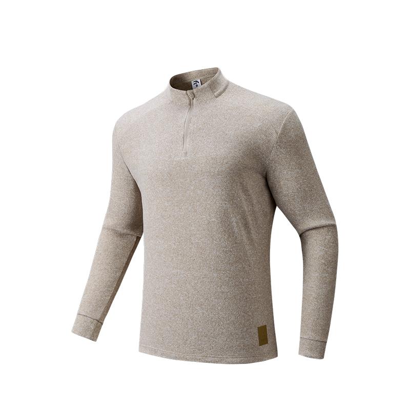 

Anta Мужская футболка с длинным рукавом из легкого флиса для улицы, модная, со стойкой, 952546406-2 XL