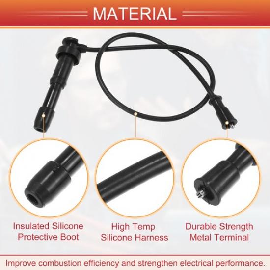3pcs Spark Plug Wire Ignition Coil Cable No.2746039800 for Kia Sorento 03-06
