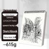 Thickened A4 Cross-border Sketchbook for Art Students: Blank Drawing Book for Pencil and Color