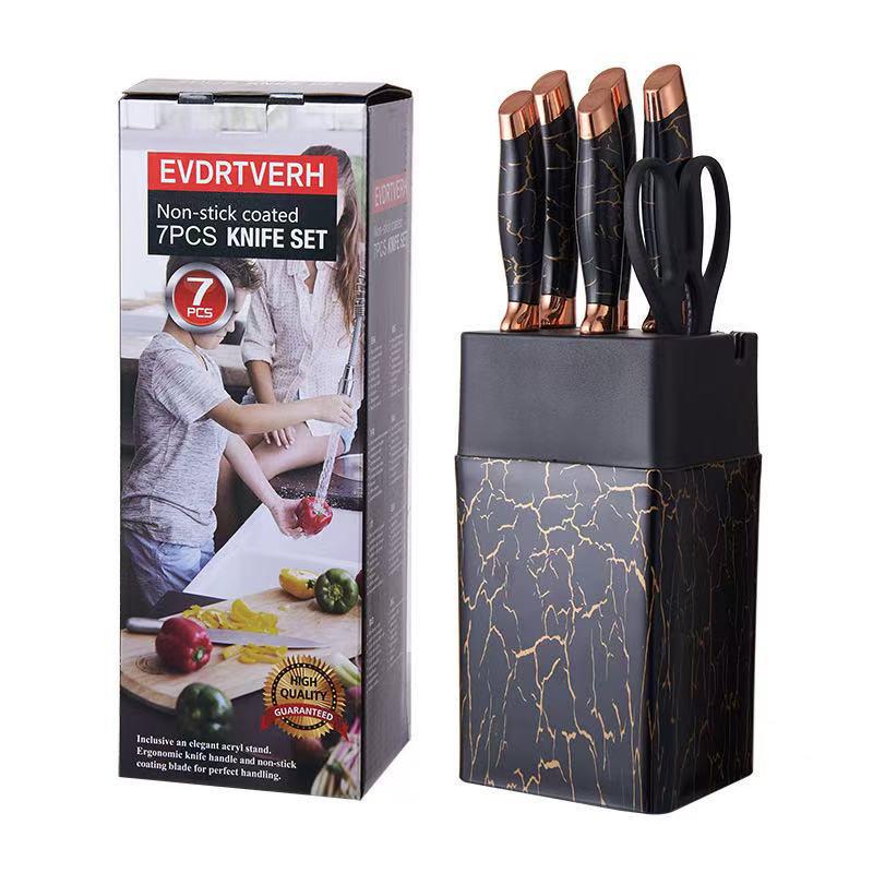 19-Piece Silicone Kitchen Knife Set with Holder: Chef Knife, Cooking Spoon, Shovel, and Household Cutlery.