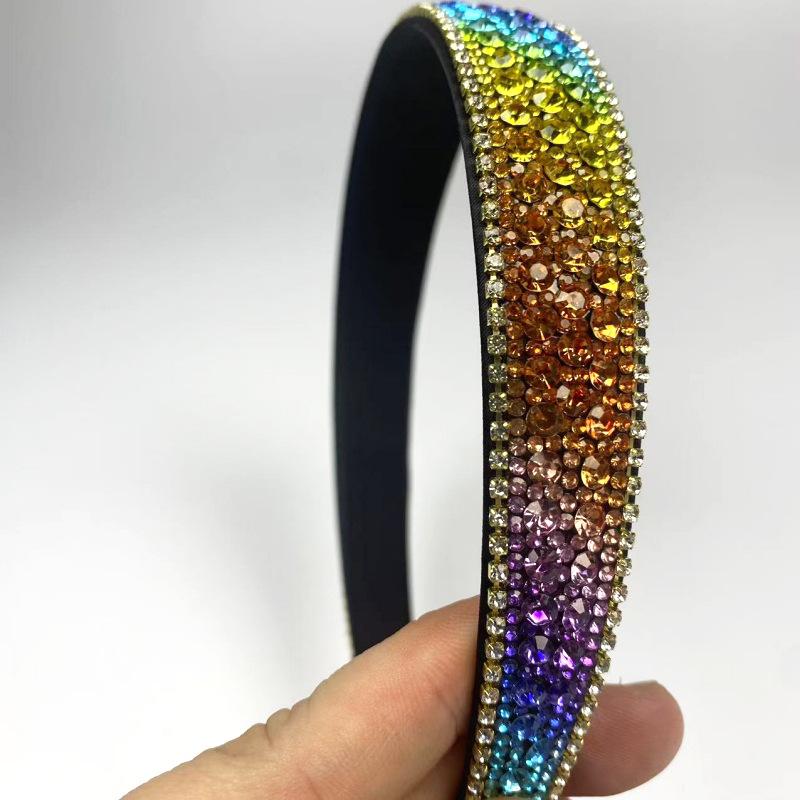 

Трендова пов язка на голову зі стразами, що не ковзає: Ретро-стиль, повністю інкрустований діамантами, розкішна прикраса для волосся