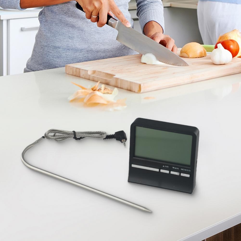 

Meat Food Temperature Tester Oven BBQ Digital Cooking Thermometer чорний