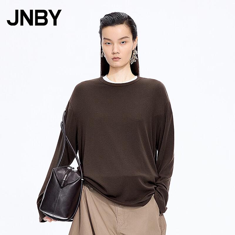 JNBY 2026 Spring Loose Round Neck Long Sleeve T-Shirt L