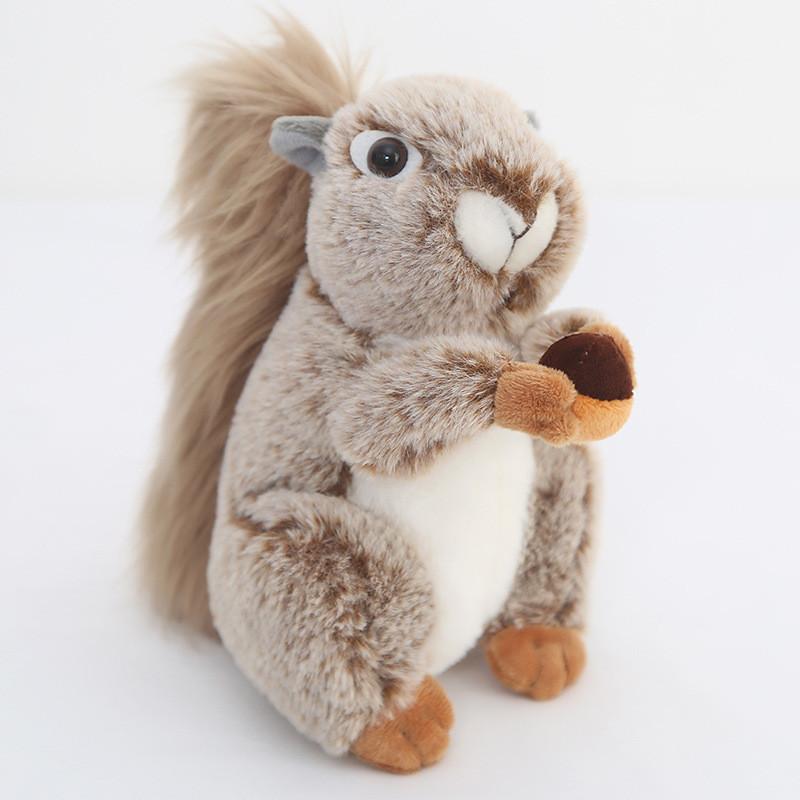 

Plush Squirrel Toy With Pp Cotton Filling For Kids Bedroom Decor Gift For Girls коричневий