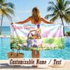Custom Text Beach Towel, Soft Absorbent Swimming Multi-use TowelPikmin