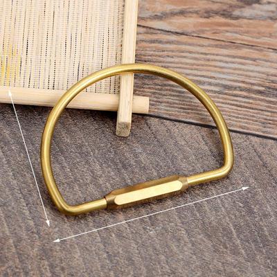 Nordic Gold Bronze Keychain: Handmade, Simple, Anti-Lost Key Ring for Men and Women - DIY Pendant with Creative Personality