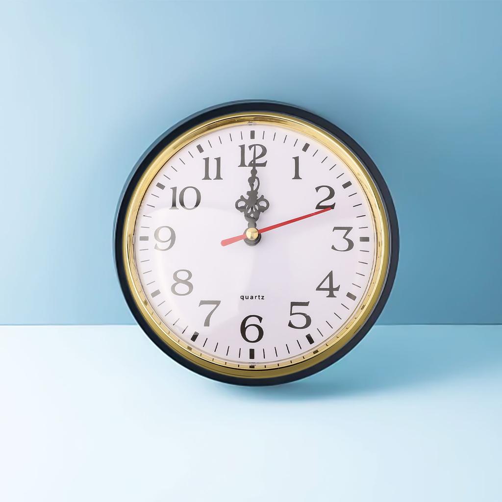 130MM Classic Clock Craft Quartz Movement  Round Clocks Head Insert Roman Number Mayitr Little Clock Arabic Numbers Home Decor