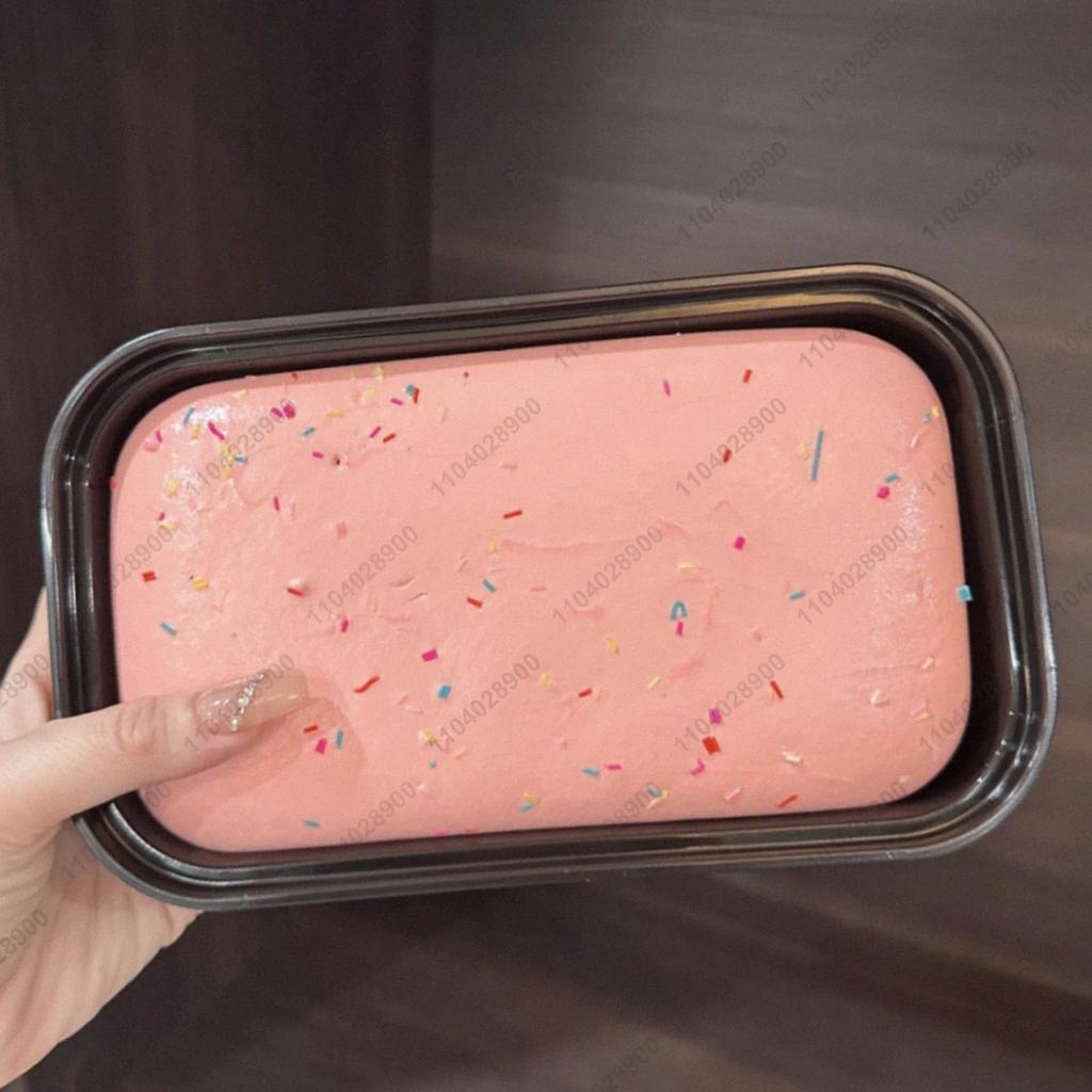 Butter Ice Cream Sticky Box Cake Squishy Toy Slow Rising Fidget Squeeze Toy Anti-Stress Hand Relax Gift