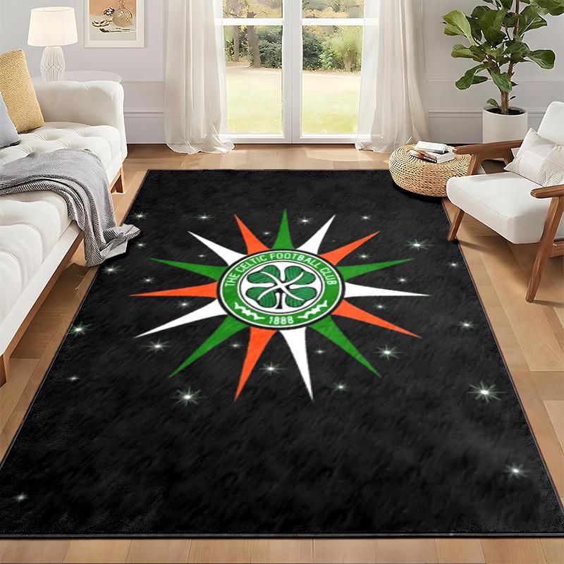 Celtic Football Club Carpet Door Mat for Living Room or Bedroom Protective Mat Under Chair Office Decoration Christmas Gift Birthday Present