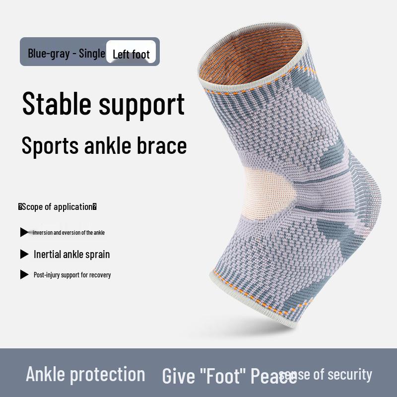 Anti-Sprain Compression Ankle Support Sleeve - Protective Sports Bandage For Ankle Joint Stabilization