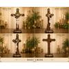 Croix de Saint-Esprit en résine avec le Seigneur Jésus-Christ pour autel, table, salle de prière, pendaison de crémaillère, cadeau et décoration