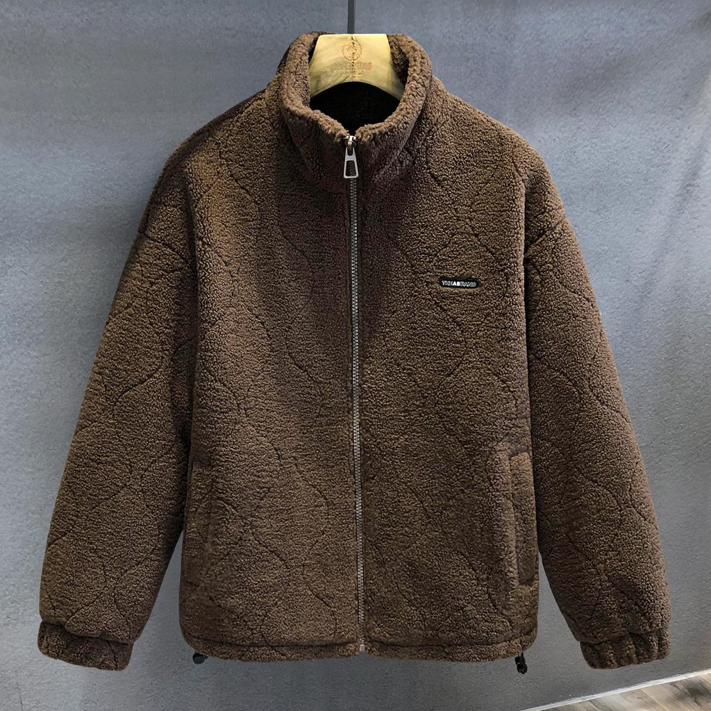 Coat Men's Winter Warm Thickened Fleece Jacket Men's