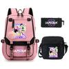 KPop Demon Hunters Korean version of student school bag children's backpack pencil bag set