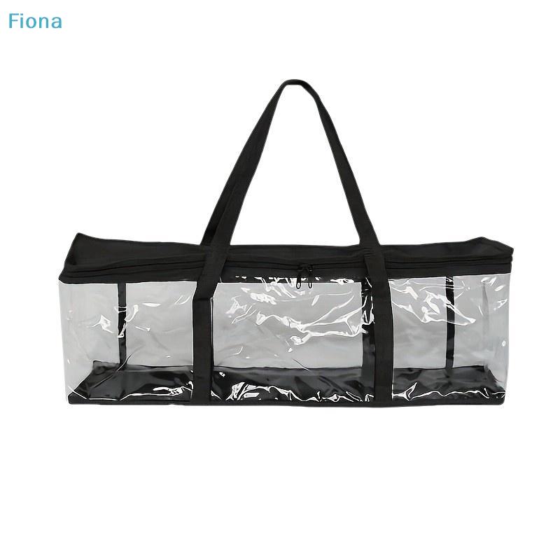 DVD Storage Bag,Clear Zippered Media Organizer for 40 Discs, Portable CD Case Holder with Handles