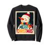 Merry Christmas Snowman Vintage Retro 80s Christmas Sweatshirt