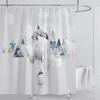 Piante Grafico Tenda da Doccia Impermeabile Tenda da Doccia Tessuto Poliestere Stampa 3D Tende da Bagno Decorazione Bagno Con Ganci