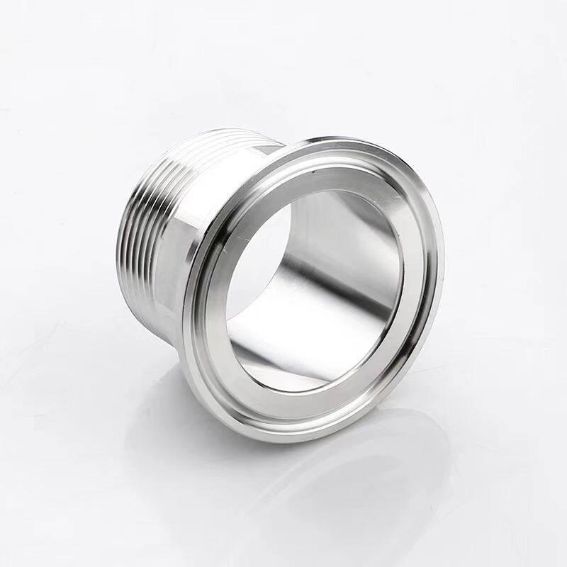 SS304 Sanitary Stainless Steel NPT Quick Connect Clamp with Threaded Chuck Joint
