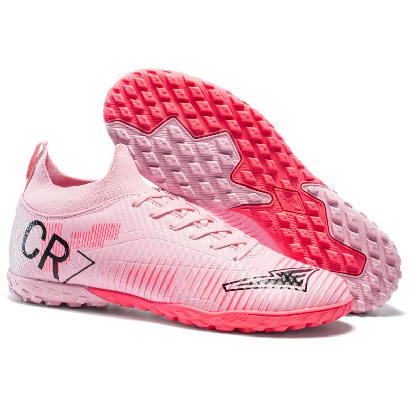 Adult Cr7 Football Shoes Men'S High-Top Ag Long Nails Student Broken Nails Game Training Broken Nails Football Shoes