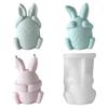 Face-less Rabbit Candle Mold Diy Cover Your Eyes Mouth and Ears Rabbit Aromatherapy Candle Gypsum Incense Stone Mold