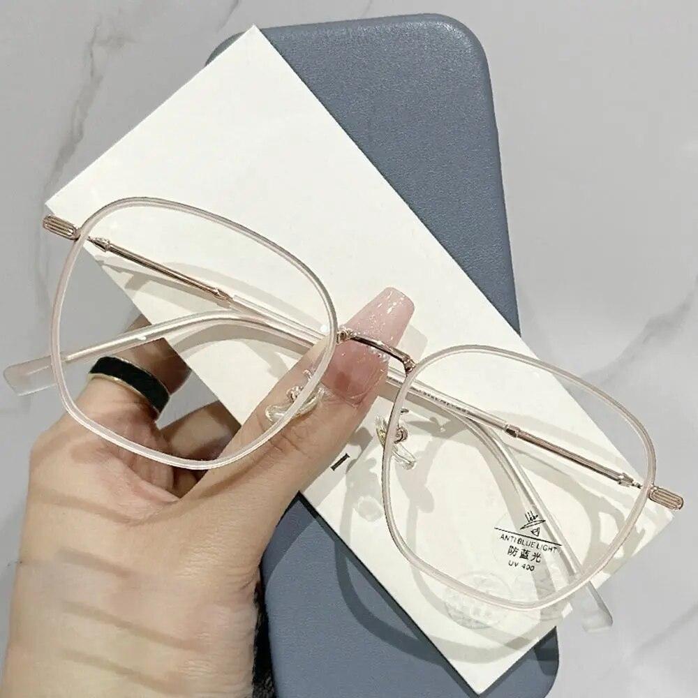 

Ультралегкие очки с большой квадратной оправой и защитой от синего света, женские и мужские оптические очки для защиты глаз, офисные компьютерные очки