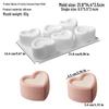 6-Cavity Flower & Heart Silicone Mousse Mold for Chocolate and Cakes