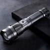 LED tactical flashlight, rechargeable, powerful, survival, forest, as a gift