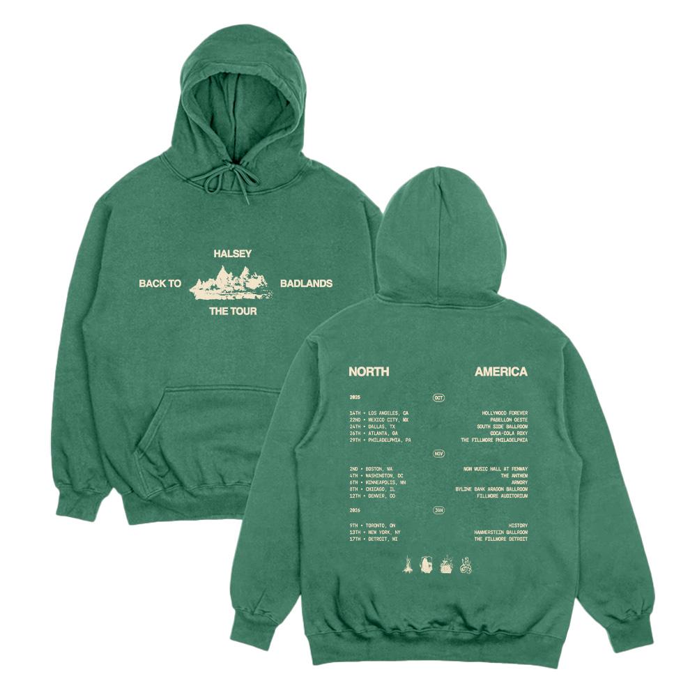 Halsey Hoodies Halsey Back To Badlands The Tour Streetwear Harajuku Hip Hop Pullover Top Popular Music Sweatshirt Fan Gift Hoody