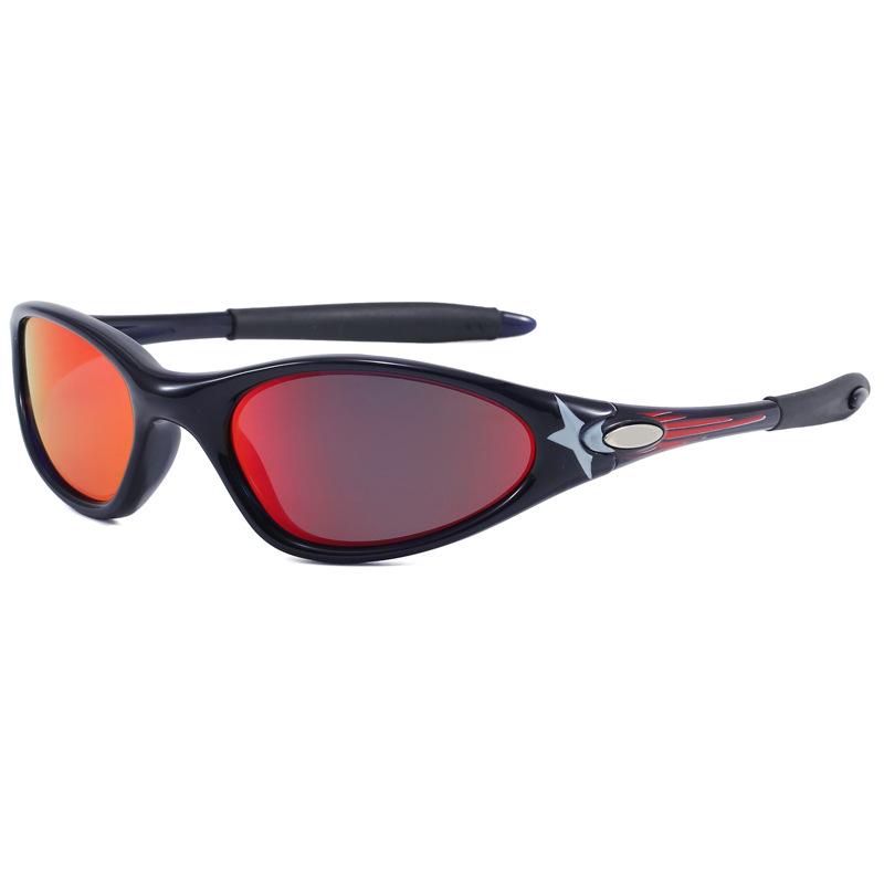 European and American sunglasses for men and women TR Retro Oval Frame Outdoor Cycling and Driving Sunglasses minute