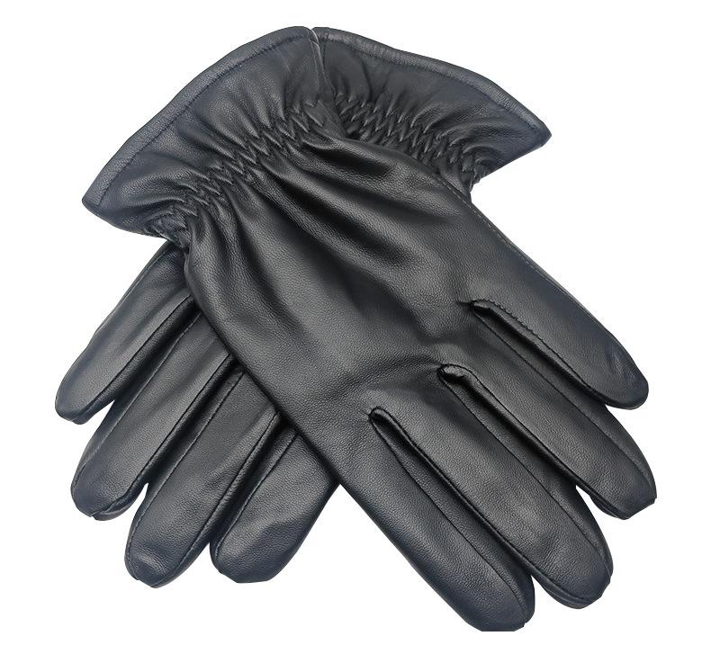Men’s Genuine Goat Leather Winter Gloves with Velvet Lining