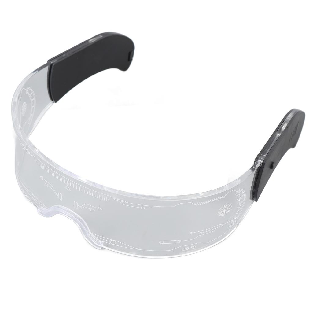 LED Visirglasögon 7 Färger 4 Lägen Lysande Glasögon för Cosplay Bar Festival Fest Konsert