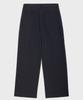 GLW Double-Pleat Wide Striped Slacks Navy