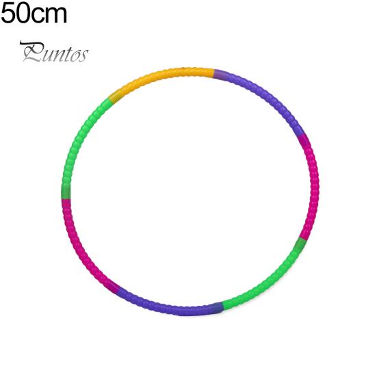 Detachable 50/60cm Colorful Plastic Hula Kids Children Fitness Sports Hoop Tool