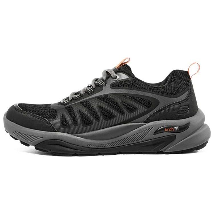 Skechers Arch Fit Fabric Calvera Round Toe Lace-Up Casual Low-Top Lifestyle Shoes Men sneakers Black 210471-BLK 42