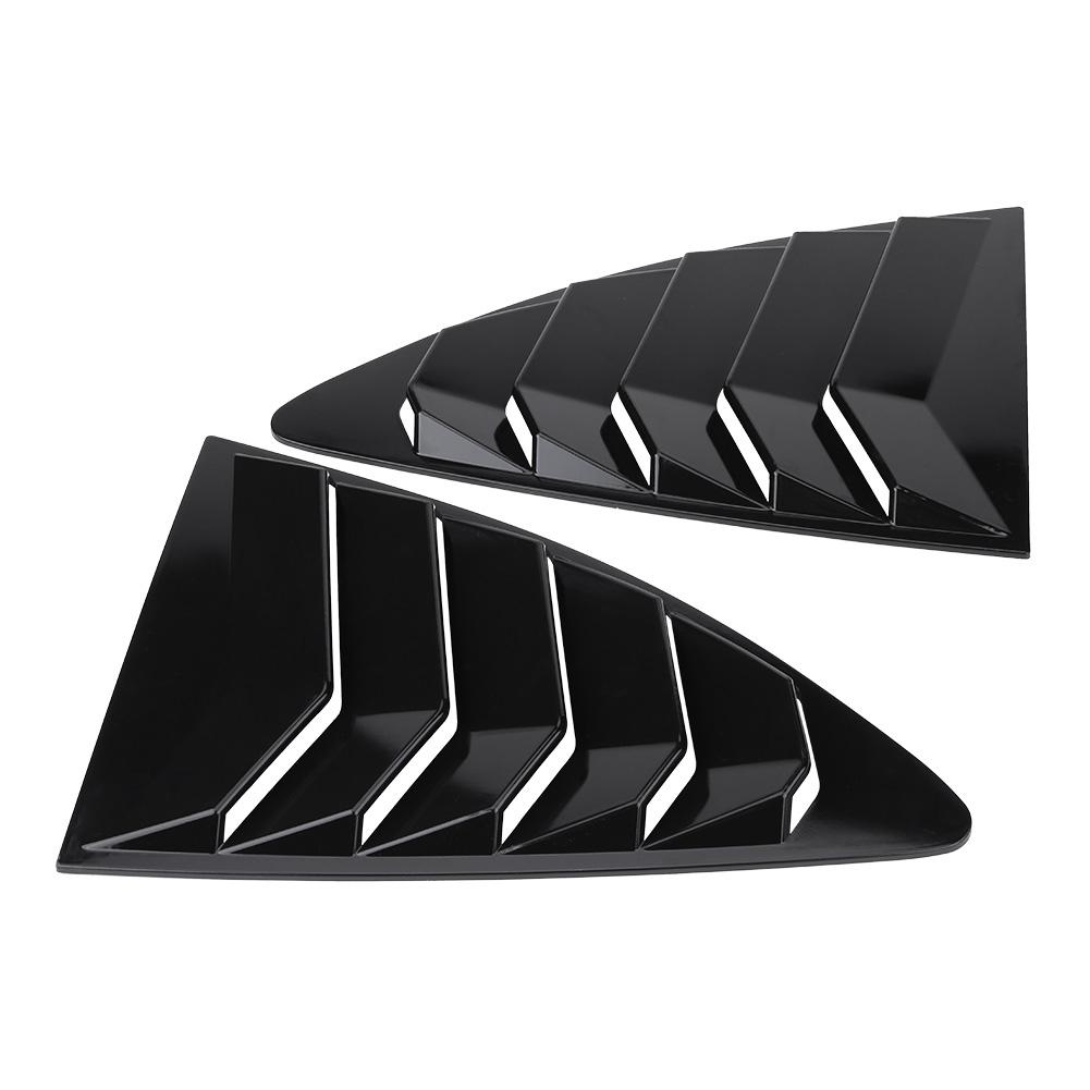 1 Paar Zijraam Louver Ventilatiekap Sierlijst voor 86CelsiusScion FR S 13-18 Zwart