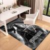 1PC Custom Name Warrior's Shield Theme Floor Mat Ideal for Living Room, Game Rooms, Office, Bedroom,Floor Mat Playful Design