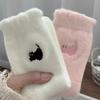 Premium Feel Cute Cat Cozy Hairy Mink Velvet Socks Autumn Winter Hosiery Thickened Plush Warm Sleep Home Fluffy Socks