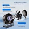 New Two-in-One USB Rechargeable Desktop & Wall-Mounted Circulation Fan