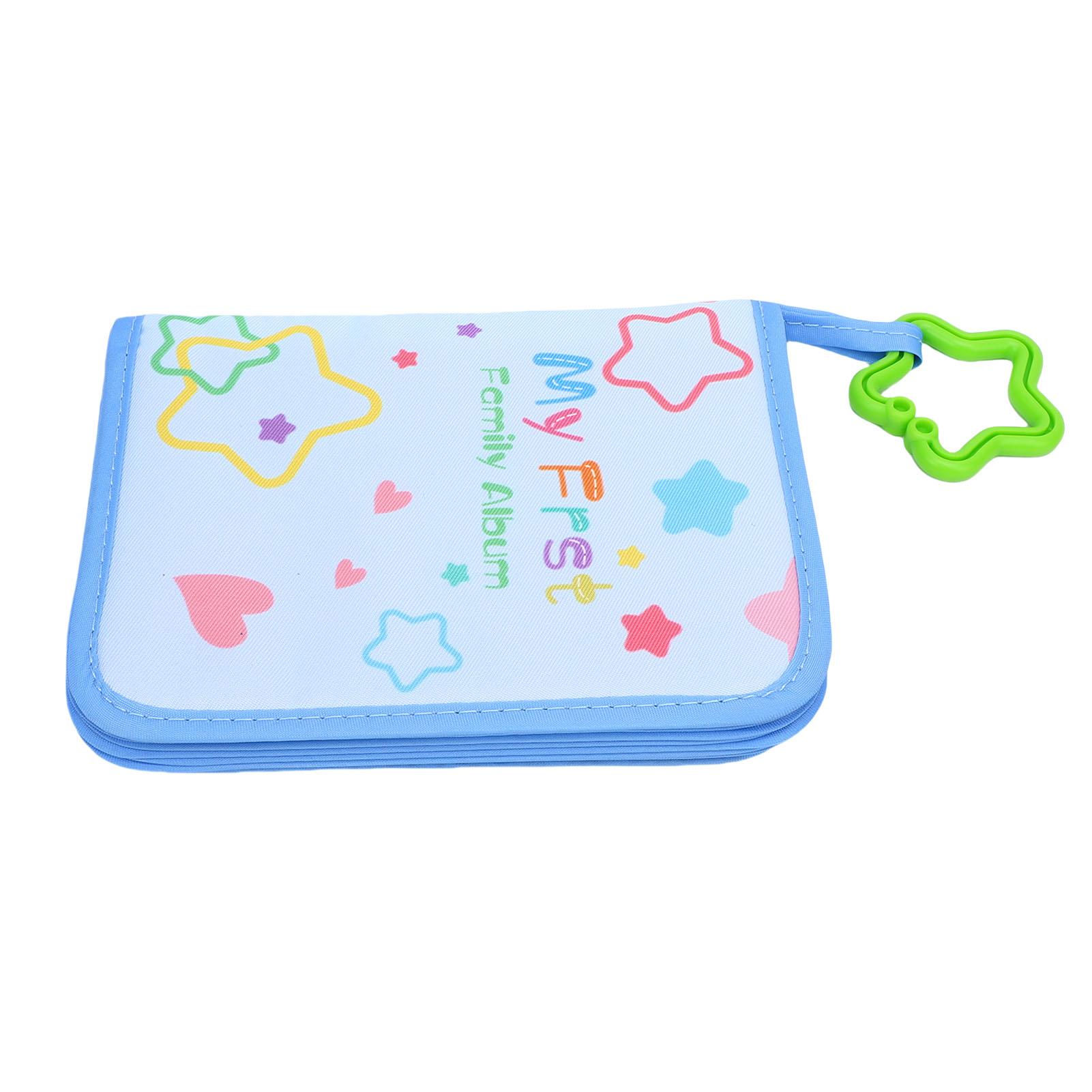 

My First Photo Album Soft Cloth Baby Photo Book with Safe Mirror Holds 17 4x6 Inch Pictures