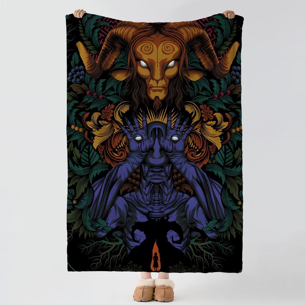 Movie P-Pans Labyrinth-h Throw Thick Comfort Flannel Quilt, Multi-scene Use Indoor Outdoor Daily Nap
